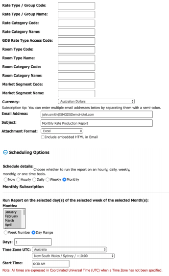 GDS by SiteMinder - How to set up subscriptions for reports