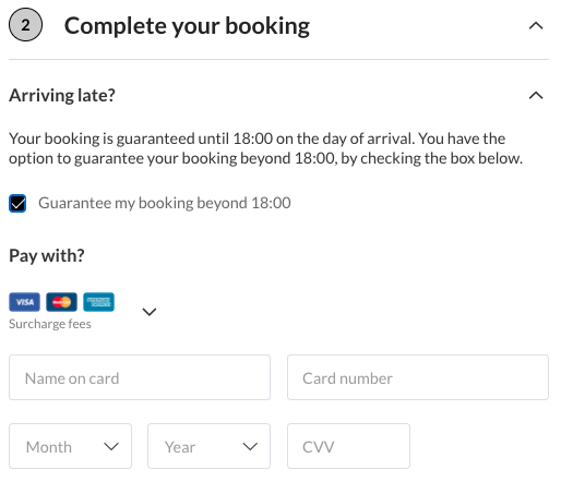 Booking Engine Enable non guaranteed reservation for a room rate