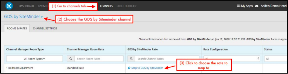 GDS by SiteMinder - How to map your GDS rates on The Channel Manager